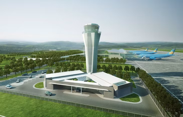 Air traffic tower at Van Don international airport