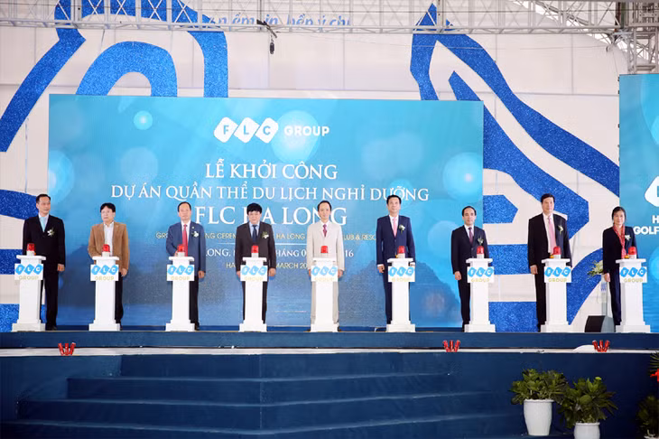 The breaking-ground ceremony
