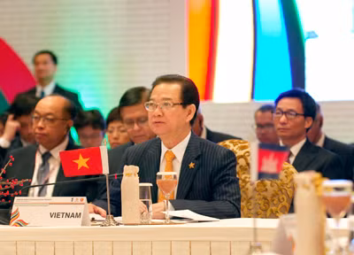 Vietnamese PM Nguyen Tan Dung gives speech at the ASEAN-India Commemorative Summit, New Delhi, December 20, 2012 - Photo: VGP/Nhat Bac