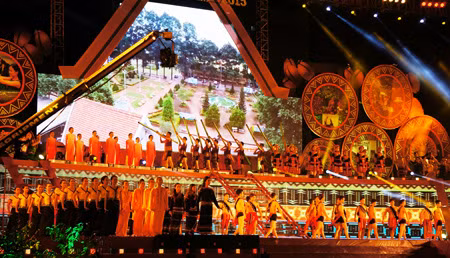 A special art performance at the festival (Photo source: cpv)