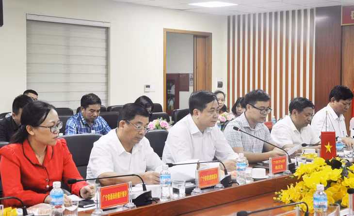 QMG Director Mai Vu Tuan spoke at the meeting