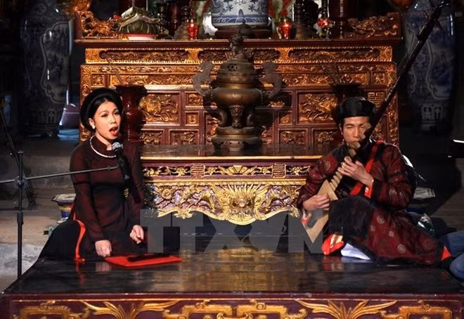 Quan ho Bac Ninh folk songs is part of the intangible cultural heritage of humanity (Photo: VNA)
