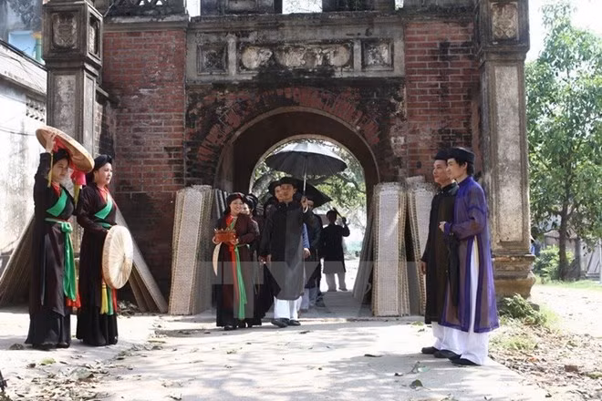Quan ho Bac Ninh folk songs is part of the intangible cultural heritage of humanity (Photo: VNA)