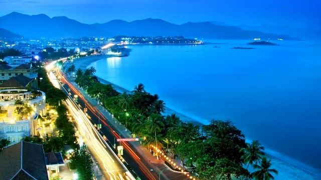 A view of Da Nang city, central Vietnam. 