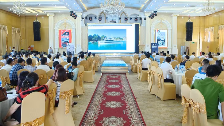 At the seminar.