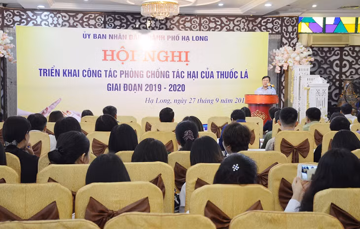 A conference on preventing tobacco harms organized by Ha Long's authority in Sept 2019