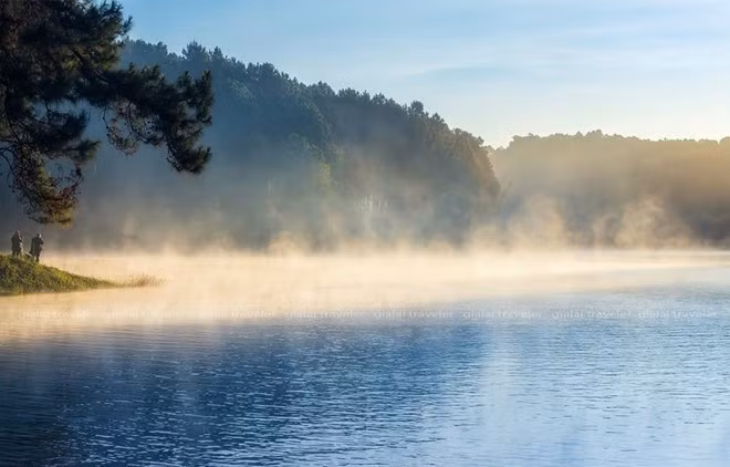 To explore the hidden charm of the lake, tourists take a ‘thuyen doc moc’ (hollowed – tree boat or a dugout canoe) tour.