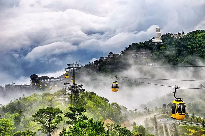  Ba Na Hills in Danang City is well-known for European style architecture and entertainment area.