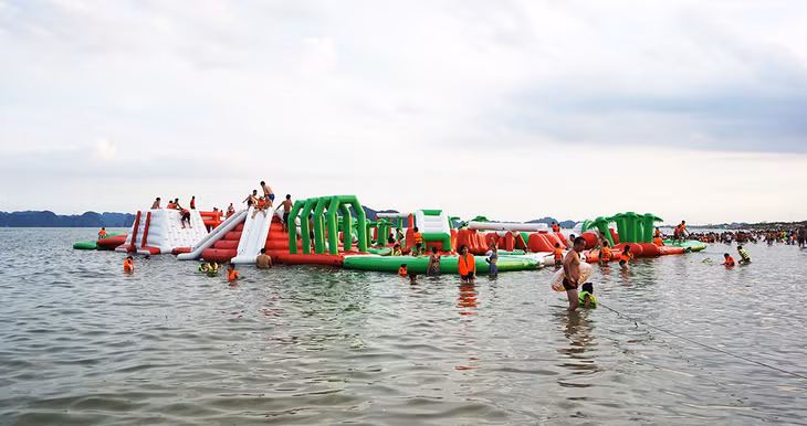Entertainment and tourist services are made available such as floating playground…