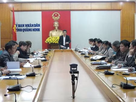 Mr. Nguyen Van Thanh, Vice-Chairman of Quang Ninh province People’s Committee concluded the meeting 