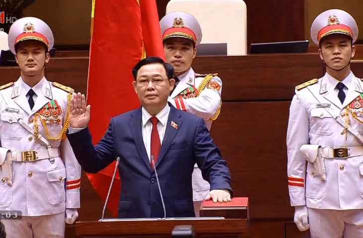 New Chairman of the National Assembly Vuong Dinh Hue. Photo: VGP