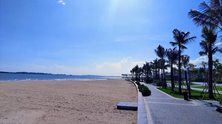 A beach inside the Complex of Halong Marina