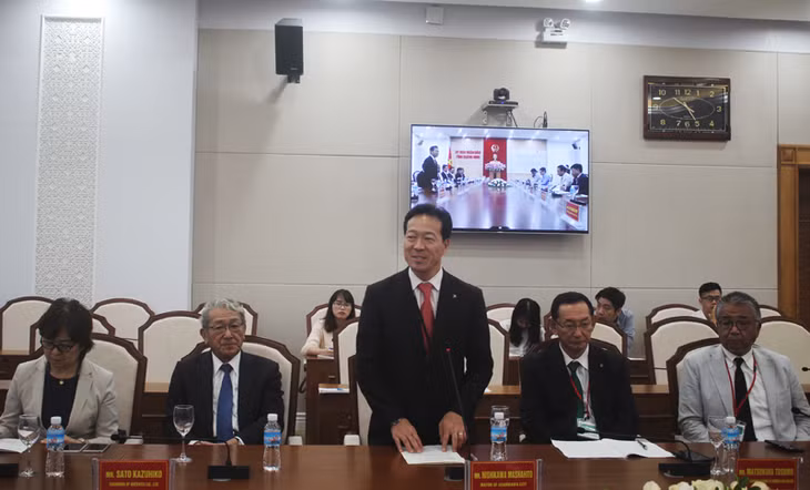 Chairman of Asahikawa city, Nishikawa Mashahito congratulated Quang Ninh on its achievements in recent years.