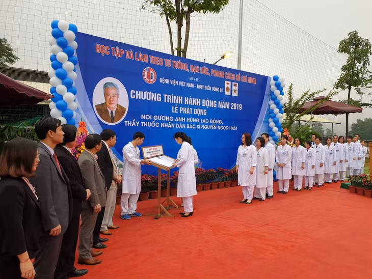 At the launching ceremony