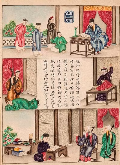 Multi-language book Story of Lục Vân Tiên with coloured illustrations. — Photo Vnexpress.net