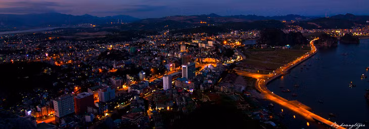 The city is charming at night.