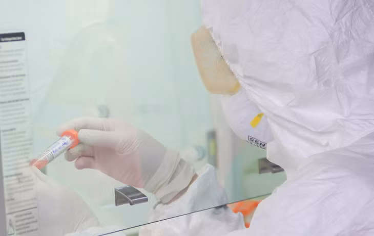 The sample test at Quang Ninh Center for Disease Control
