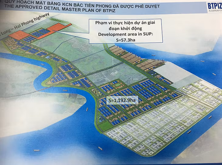 The master plan of Bac Tien Phong Industrial Zone