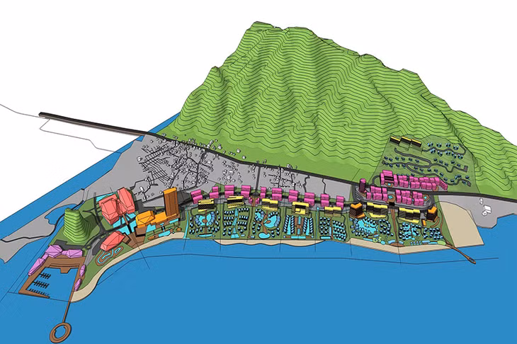 The SonaSea Dragon Bay tourism complex will be invested with the total investment capital of VND 5,000 billion in Van Don.