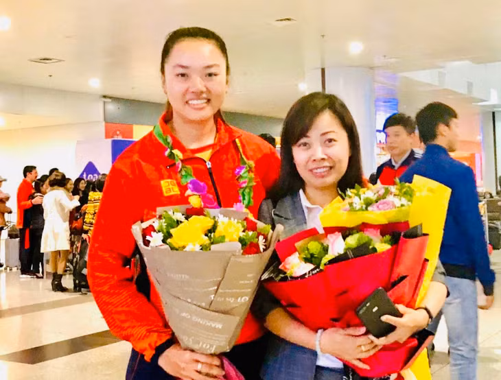 Archer Chau Kieu Oanh won a silver medal and a bronze medal 