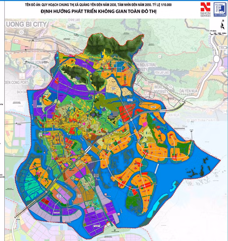 Quang Yen Town Planning Map to 2030