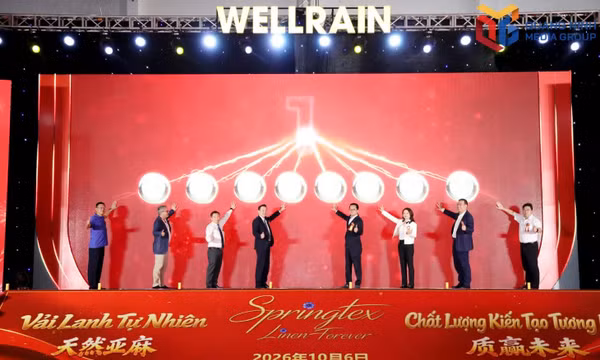 Wellrain greige and dyed fabric plant inaugurated at Hai Ha Industrial Park