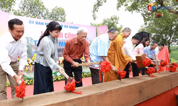 Quang Tan commune begins restoration of Sau Shrine