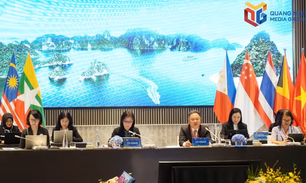 SBV Deputy Governor Nguyen Ngoc Canh speaks at the 32nd senior-level committee on ASEAN Financial Integration.