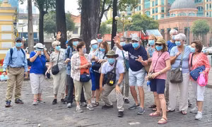 Some 8,000 international tourists visit Vietnam