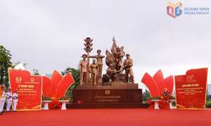 The "People's Public Security for the People" monument inaugurated