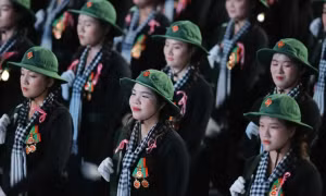 Second joint rehearsal of march-past, parade for 80th National Day commemoration took place in Hà Nội