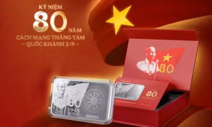 Special silver bars commemorate the 80th anniversary of the August Revolution and National Day