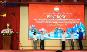 Launching emulation campaign to celebrate Quang Ninh becoming a city