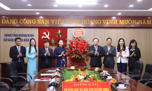Provincial Party Secretary Nguyen Xuan Ky sends congratulations to teachers