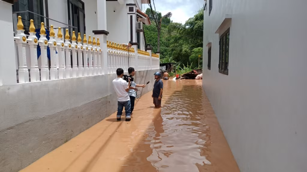During the flood in August 2022