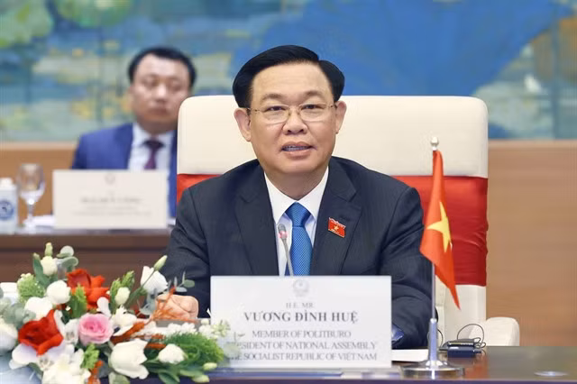 Chairman of the National Assembly Vương Đình Huệ. — VNA/VNS Photo