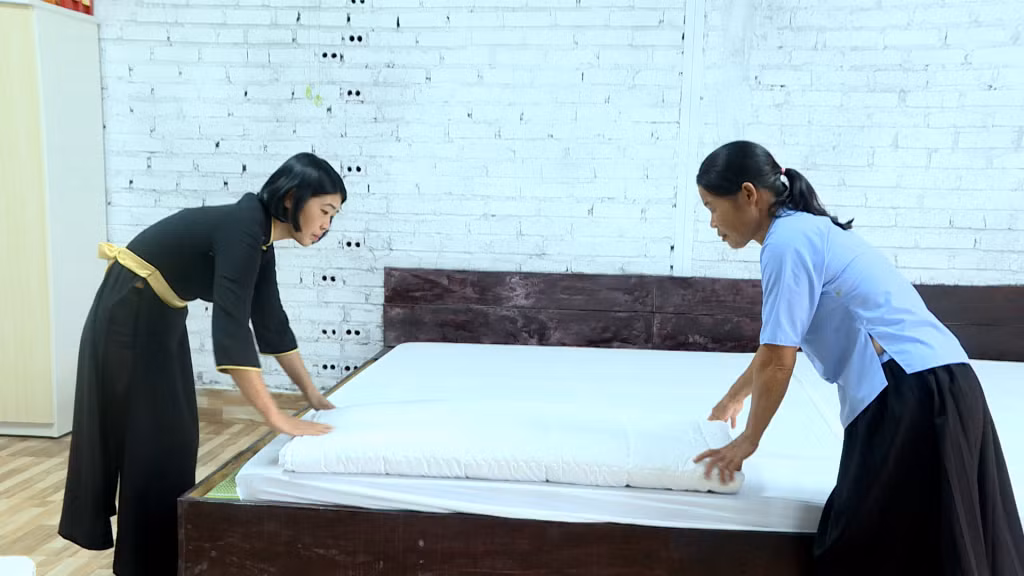 Ban Chuong homestay is preparing to welcome guests.