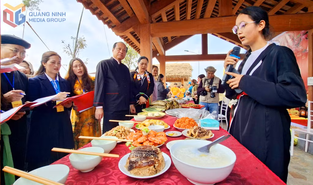 Distinctive dishes of the San Diu ethnic community are introduced at the Dai Phan Festival in early 2026 in Van Don Special Zone.