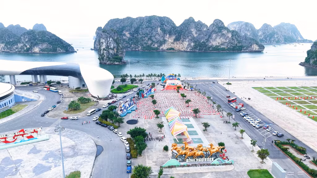 More than 3,000 participants join the International Day of Yoga 2026 at October 30 Square in Ha Long Ward.