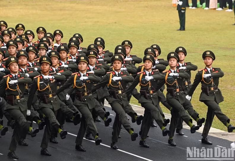 The formation of male People's Security officers
