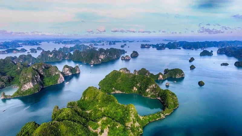 Ha Long Bay was recognized by UNESCO as a world heritage site twice in 1994 and 2000.
