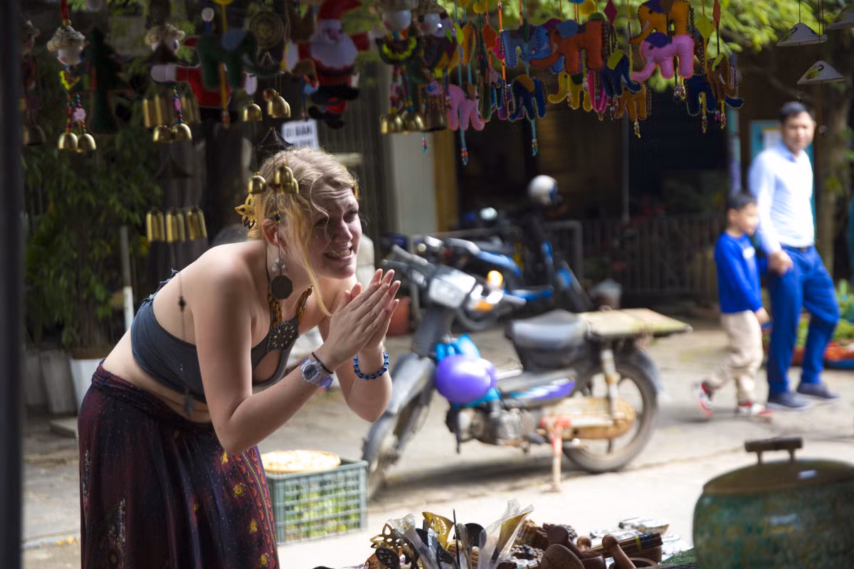 Foreigners delight in Hoi An's Tet experiences ảnh 3 Foreigners delight in Hoi An's Tet experiences