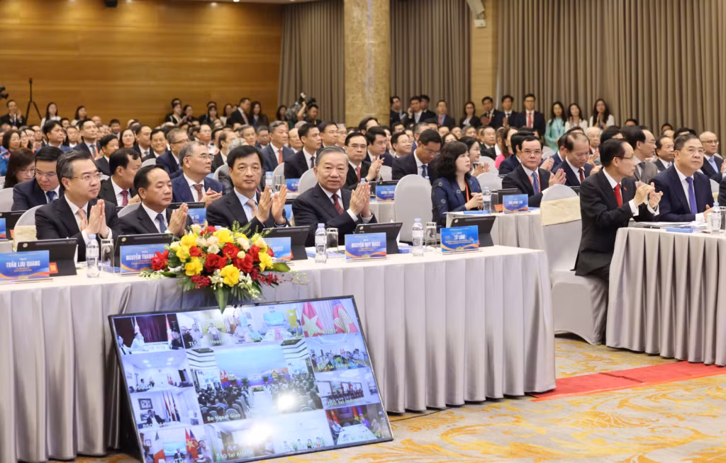 Delegates attend the conference