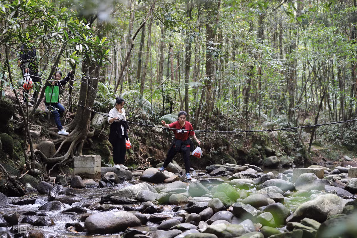 Exploring magnificent waterfalls in Bach Ma National Park