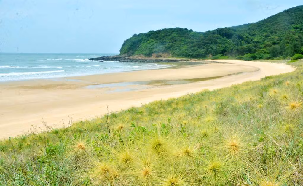 The untouched beach of Ba Chau on Thanh Lan island