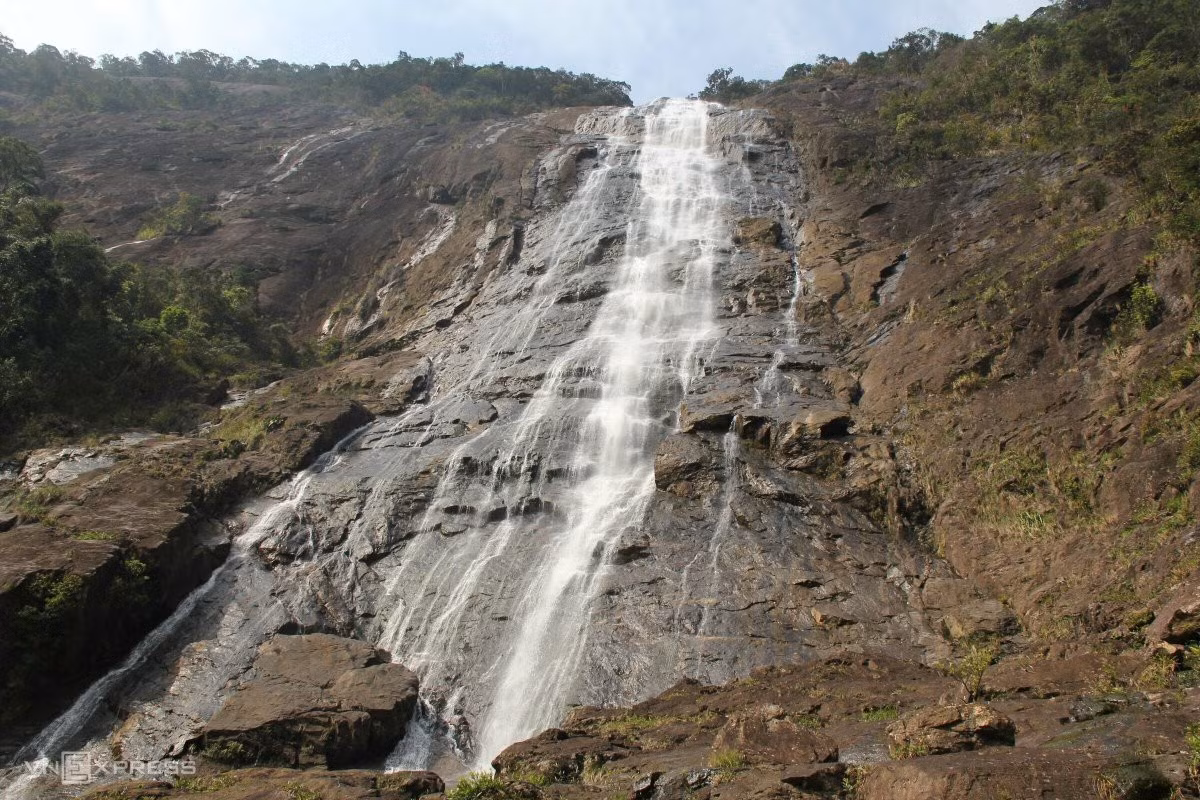 Exploring magnificent waterfalls in Bach Ma National Park