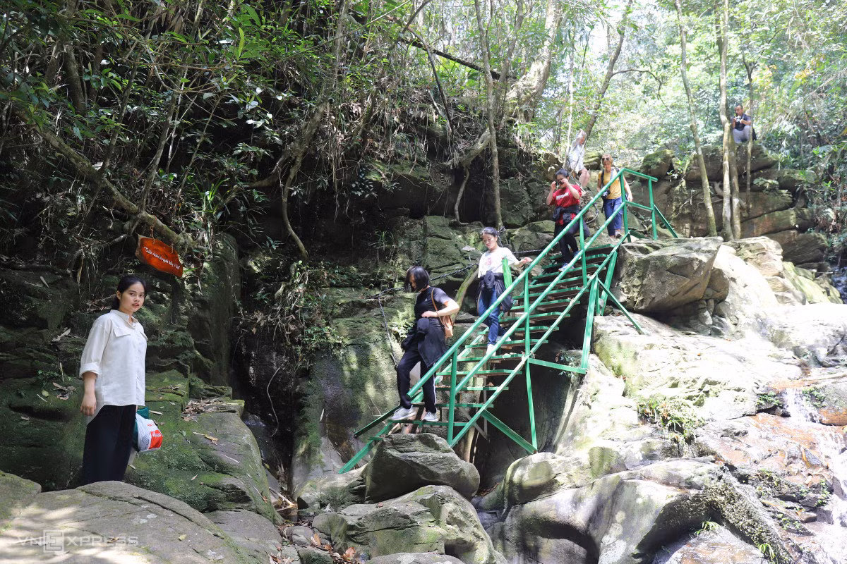Exploring magnificent waterfalls in Bach Ma National Park