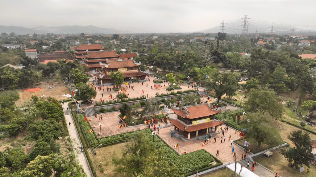 An overview of Quynh Lam Pagoda on the festival’s opening day.
