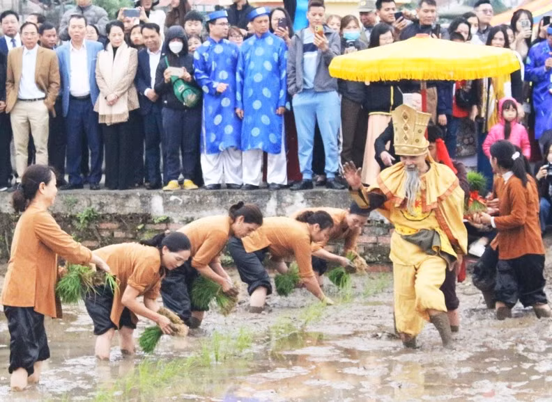 Since then, at the beginning of every year, the people of Minh Nong hold a ploughing ceremony to pay tribute to the merits of the Hung Kings.