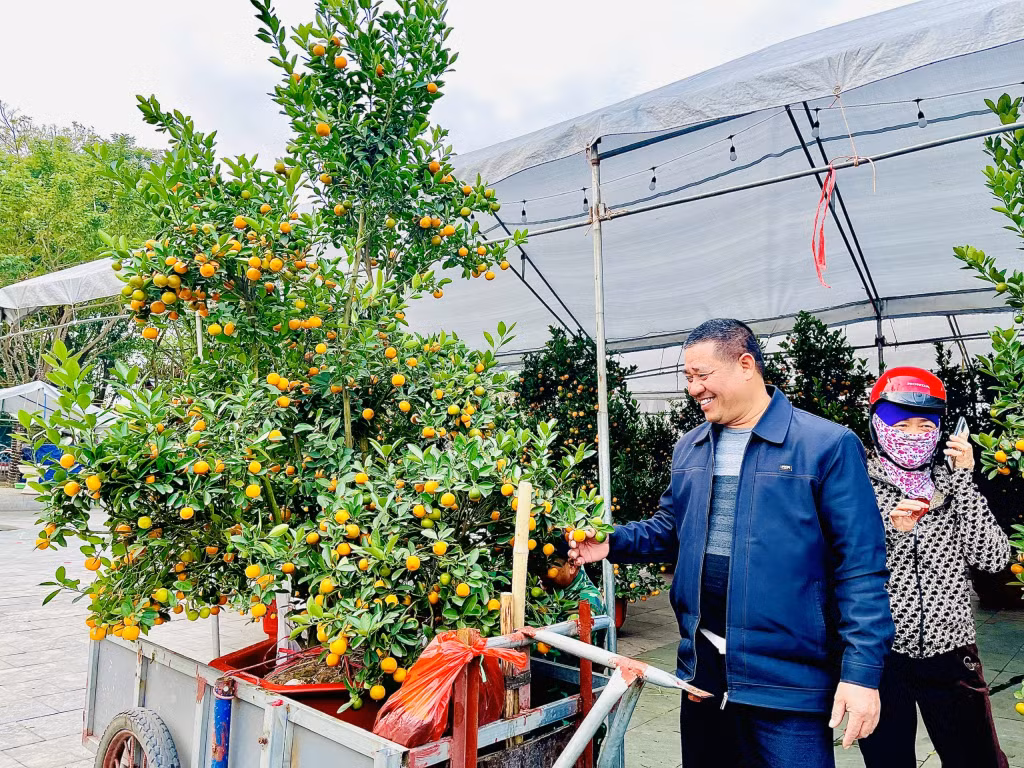 The flower fair in Uong Bi city
